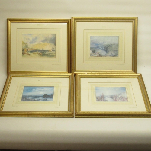 445 - Four framed prints from the Tate Gallery of works by J.M.W Turner, 'Havre Sunset in the Port c.1832'... 