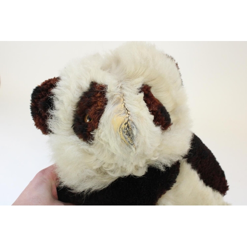 1245 - C1940s Panda teddy bear, stitched for the 1946 movie London Town, the bear was a last minute prop st... 