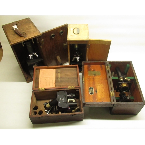 442 - Skybolt 600x microscope, Opax no.5035 microscope, R. &  J. Beck Ltd microscope serial no. 25702 both... 