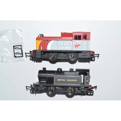 1295A - Collection of mostly OO gauge railway models including a Hornby Virgin 0-4-0 Class 06 Diesel Shunter... 