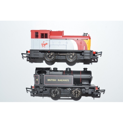 1295A - Collection of mostly OO gauge railway models including a Hornby Virgin 0-4-0 Class 06 Diesel Shunter... 