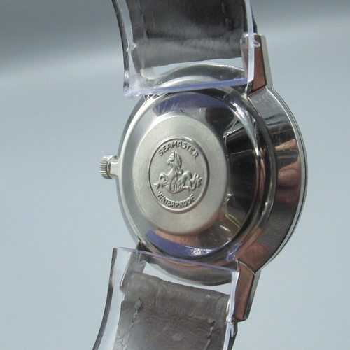 614 - Omega Seamaster De Ville automatic wristwatch, signed silvered dial with applied baton indices, stai... 