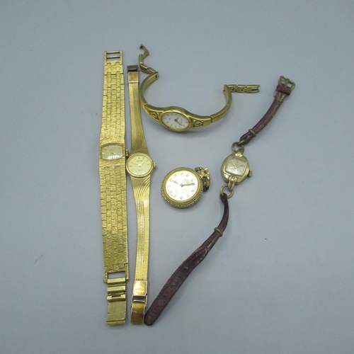 93 - Ladies Accurist quartz cocktail watch, another ladies Accurist quartz wristwatch, 1970s ladies Accur... 