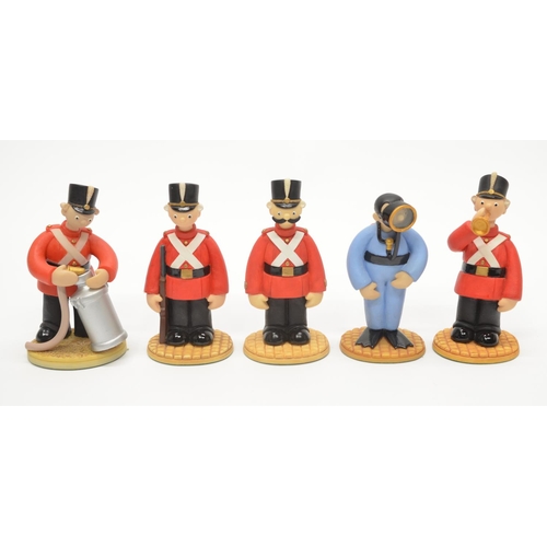 697 - 6 boxed Robert Harrop Camberwick Green soldier figures:
CG17 Sgt Major Grout
CG18 Soldier 
CG65 Priv... 