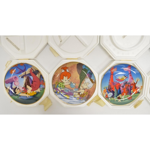 728 - Six Franklin Mint Heirloom Recommendations Flintstones collectors plates, see photos for details, al... 