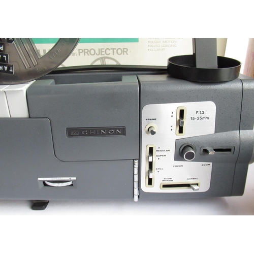 21 - Chinon dual 8mm projector with box, a Prinz autofocus 35mm slide projector with box and instructions... 