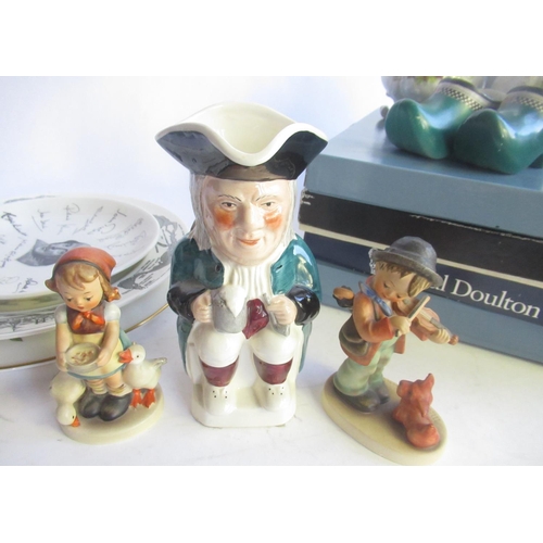 34 - Collection of decorative ceramics incl. two Hummel figures, Shakespeare Commemorative plates, St Law... 