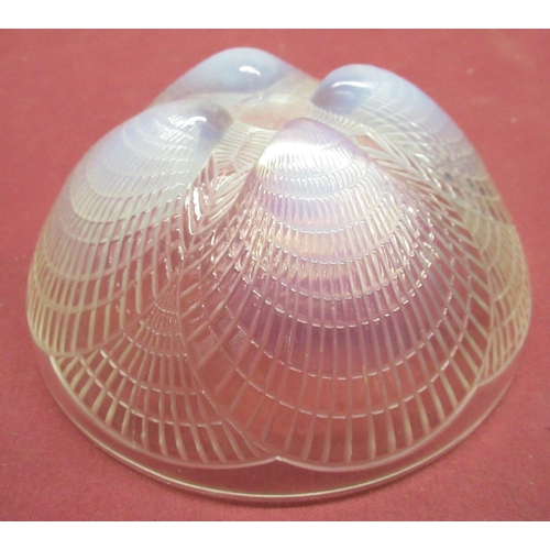 194 - 1920's Rene Lalique 'Coquilles' opalescent glass bowl, base engraved R. Lalique, France and numbered... 