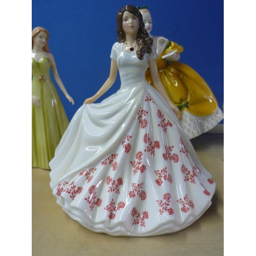 65 - Royal Doulton figurines - 'Birthstones January - Garnet', 'The Last Waltz', 'Signs of the Zodiac - C... 