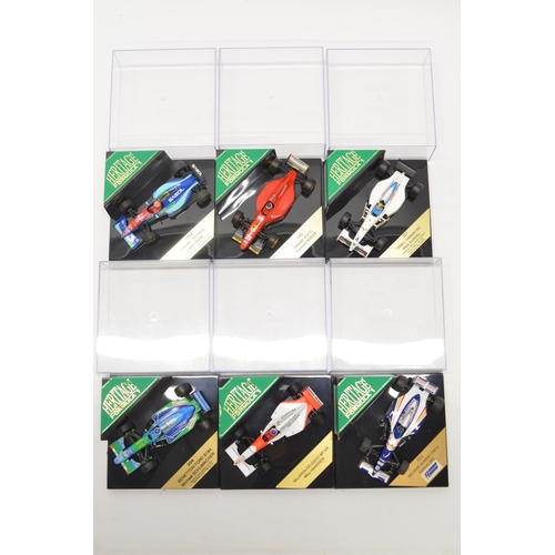 737 - Collection of die-cast Formula One racing cars by Heritage Formula One, including 6x 1/43 and 2x 1/2... 