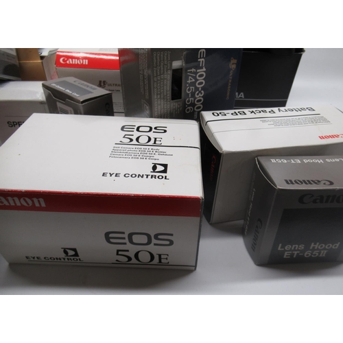 219 - Seletion of cameras , lenses, accessories and other equipment including Canon EOS 1000F, Canon EOS 1... 