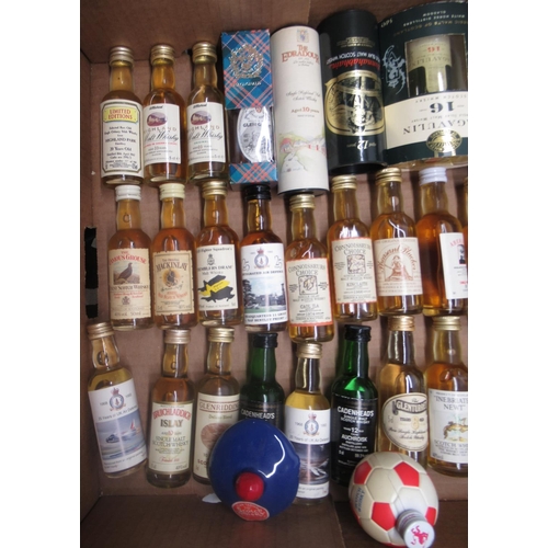 221 - Large collection of Scottish Whisky miniatures, including single malt, blends, various distilleries ... 