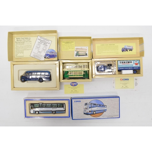 227 - Collection of 1/76, 1/50 and 1/43 scale die-cast vehicles from Corgi, Oxford etc, many limited editi... 