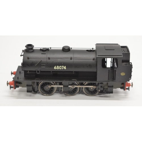 228 - Collection of OO gauge railway wagons and a single electric Hornby 0-6-0 tank engine (and a built up... 