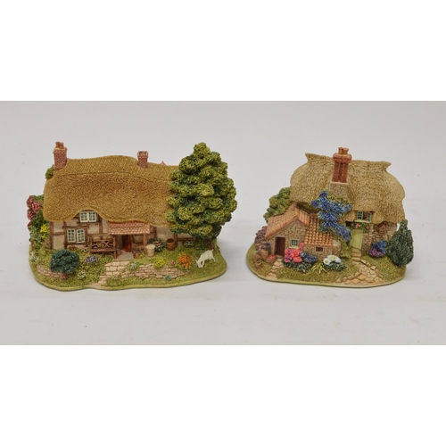 241 - Twelve Lilliput Lane models and a painting kit: Crispin Cottage, Nursery Cottage, Vanbrugh Lodge, Do... 