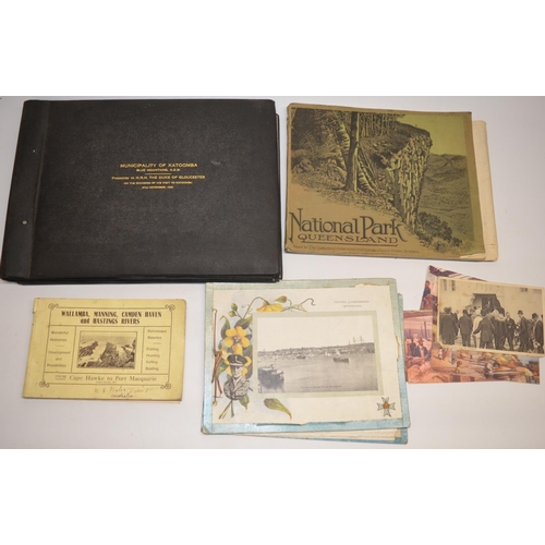 297 - Album of 23 silver gelatin print photographs: outdoor scenes in Katoomba, Australia, with handwritte... 