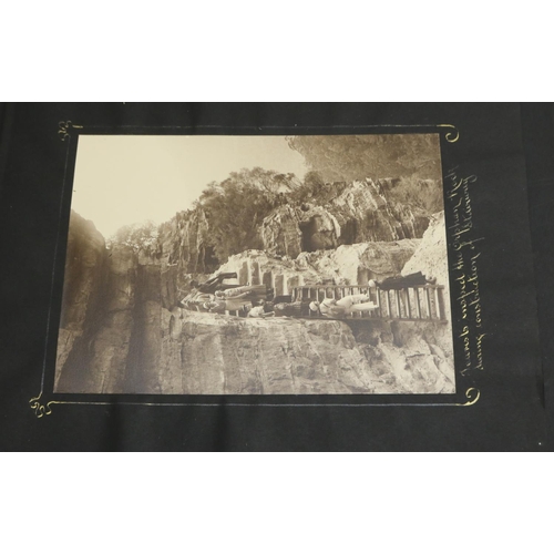 297 - Album of 23 silver gelatin print photographs: outdoor scenes in Katoomba, Australia, with handwritte... 