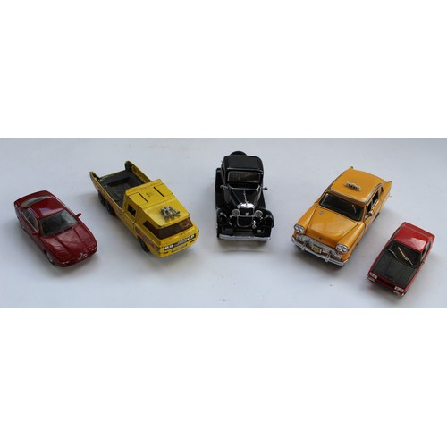 381 - Collection of Matchbox, Dinky, Corgi and other manufacturers diecast cars including Matchbox race ca... 