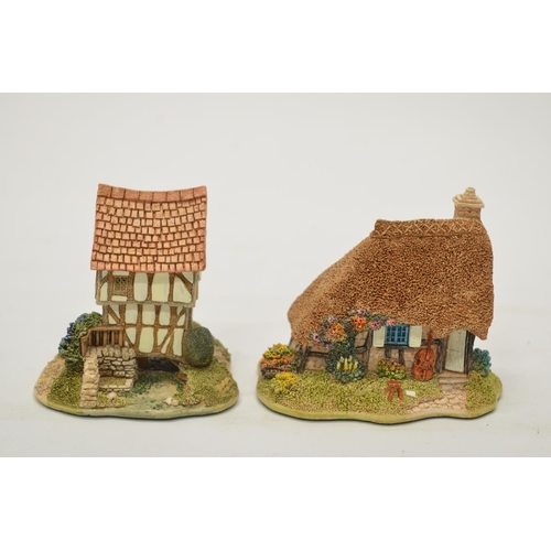 Eleven Lilliput Lane models: Milestone Cottage, Wash Day, 2 Paint