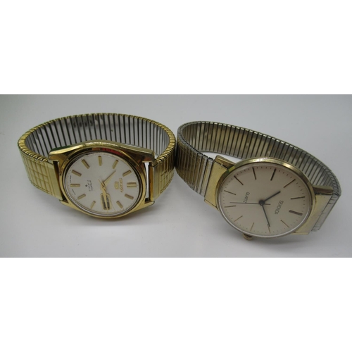 250 - Seiko 5 automatic day date wristwatch, movement ref. 6119, case ref.8090, serial no. 984343 (watch r... 