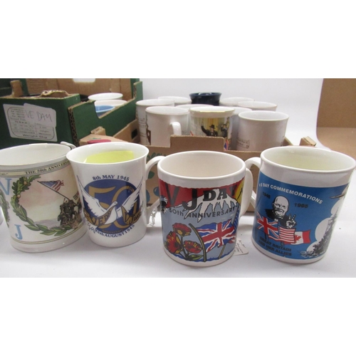 1463 - Collection of mugs relating to V.E. & V.J. Day (3 boxes)