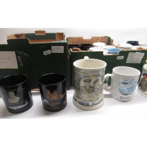 1463 - Collection of mugs relating to V.E. & V.J. Day (3 boxes)