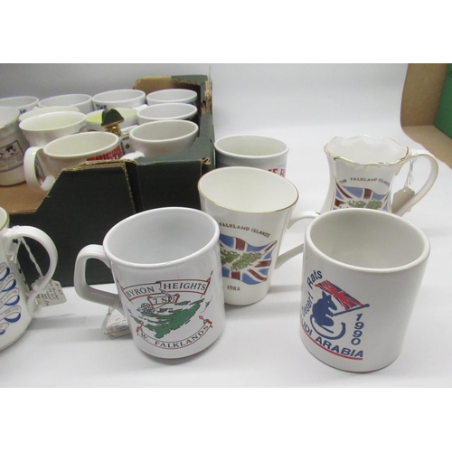 1465 - Collection of commemorative mugs and plates relating to historical and political events/figures inc.... 