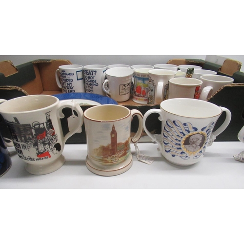 1465 - Collection of commemorative mugs and plates relating to historical and political events/figures inc.... 