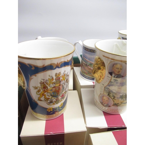 1470 - Collection of commemorative ware mugs, beakers, plates, etc. covering Royal Family visits and person... 