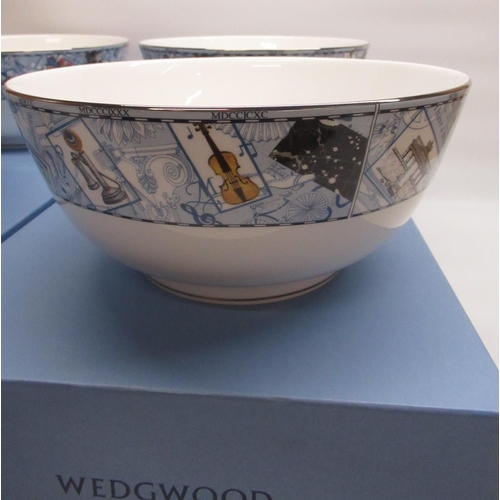 1471 - Four Wedgwood Millennium bowls in original boxes