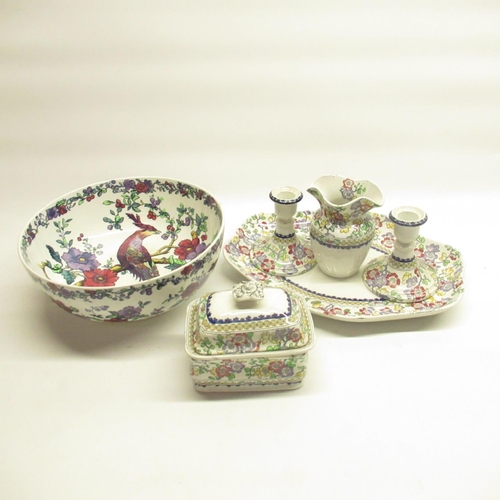 336 - Copeland Late Spode fruit bowl, decorated with Asiatic Pheasant on circular foot, makers mark and pa... 