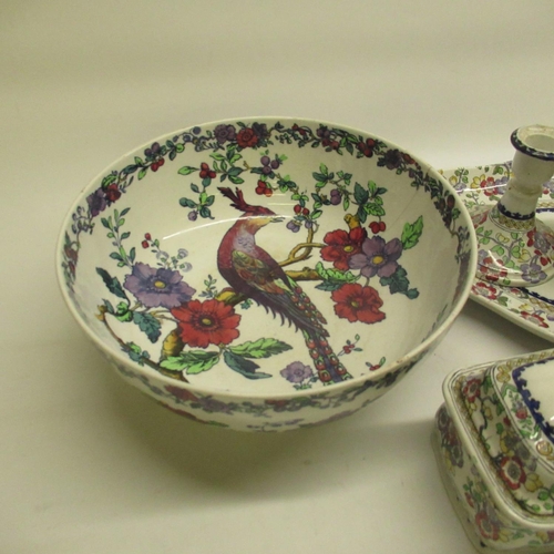 336 - Copeland Late Spode fruit bowl, decorated with Asiatic Pheasant on circular foot, makers mark and pa... 