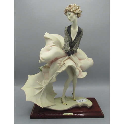 1405 - Florence/Giuseppe Armani figurine of a girl with umbrella, manufacturer's mark to the base, H37cm