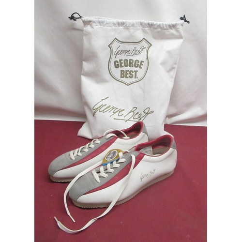 829 - Pair of George Best Ben Sherman training shoes, Limited Edition, UK Size 8, with carry bag