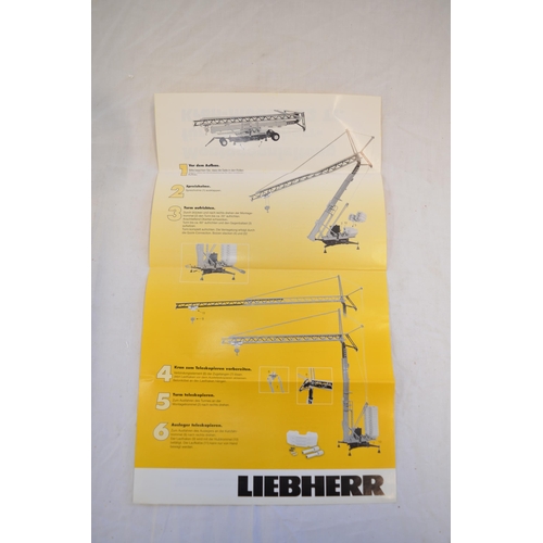 763 - Boxed 1/50 scale diecast Liebherr 32 TT fast erecting crane model by NZG (model no 521). Good previo... 