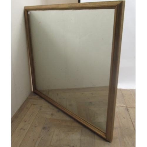 688 - Rectangular mirror with gold painted wooden frame