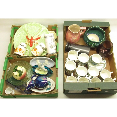 1438 - Collection of Broadhurst dinner and teaware designed by Kathie Winkle (various patterns), Midwinter ... 