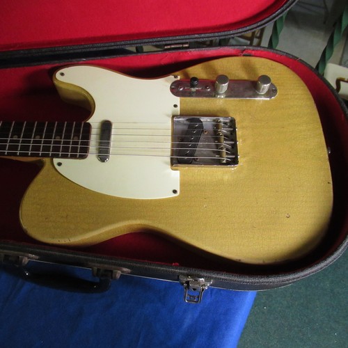 277 - Fender Telecaster style 6 string electric guitar with Indian rosewood finger board and ivory coloure... 