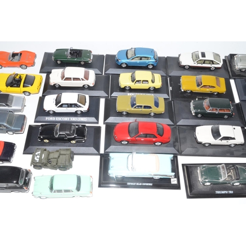 56 - Collection of mostly 1:43 diecast model cars including Lledo, Hobbymaster, Maisto, Matchbox, etc inc... 