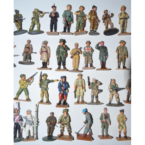 71 - Collection of pre painted model soldier figures from Del Prado, Oryon, etc approx 1:32 - 1:35 scale ... 