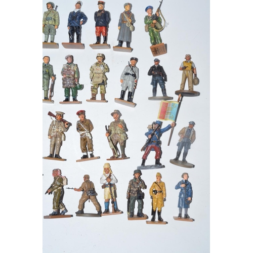 71 - Collection of pre painted model soldier figures from Del Prado, Oryon, etc approx 1:32 - 1:35 scale ... 