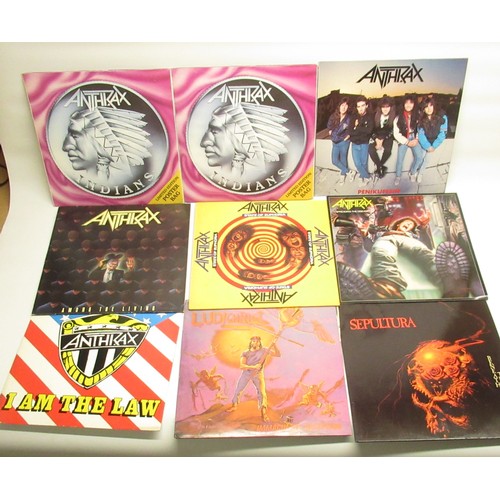 151 - Collection of Heavy Metal and Rock LPs, 45s and CDs inc. Metallica, Janes Addiction, Led Zeppelin, N... 