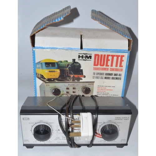 79 - OO gauge trains including boxed Hornby rail freight set, H and M Duette transformer controller, sele... 