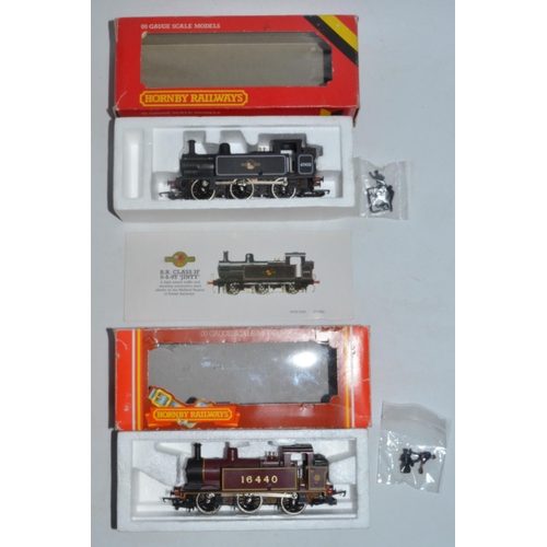 83 - Two Hornby 0-6-0 tank engines, BR0-6-0T Jinty loco  with sealed accessory bag including figures (bot... 