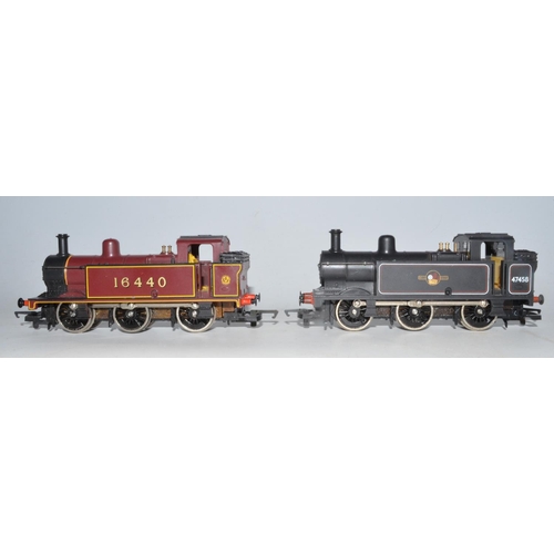 83 - Two Hornby 0-6-0 tank engines, BR0-6-0T Jinty loco  with sealed accessory bag including figures (bot... 