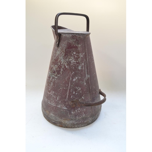 106 - British Rail sand bucket and a Great Central Railways green glass milk bottle (no stopper)