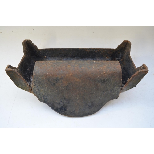 112 - Cast iron dog water trough 