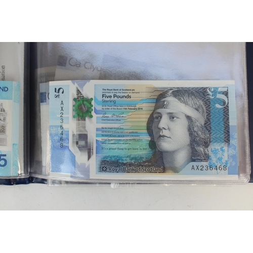 226 - Bank of Scotland, Clydesdale Bank and Banf of England £5 notes (7)