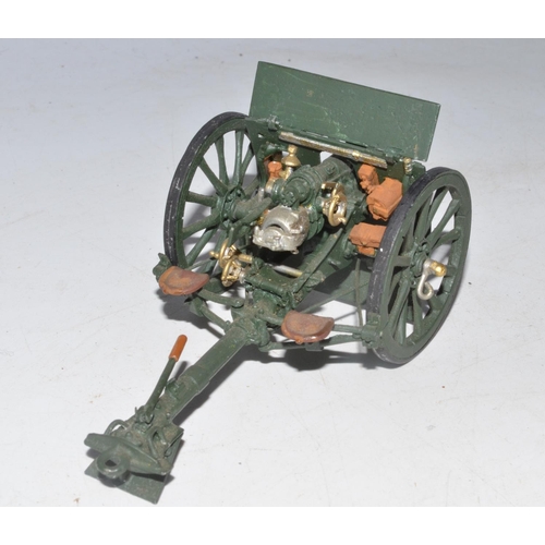 257 - Britain's 18in Howitzer (unboxed) and 18th Century Cannon (missing cannon balls) and a collection of... 