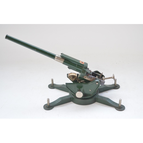 258 - Large vintage cast metal Astra Pharos stationary anti-aircraft gun.